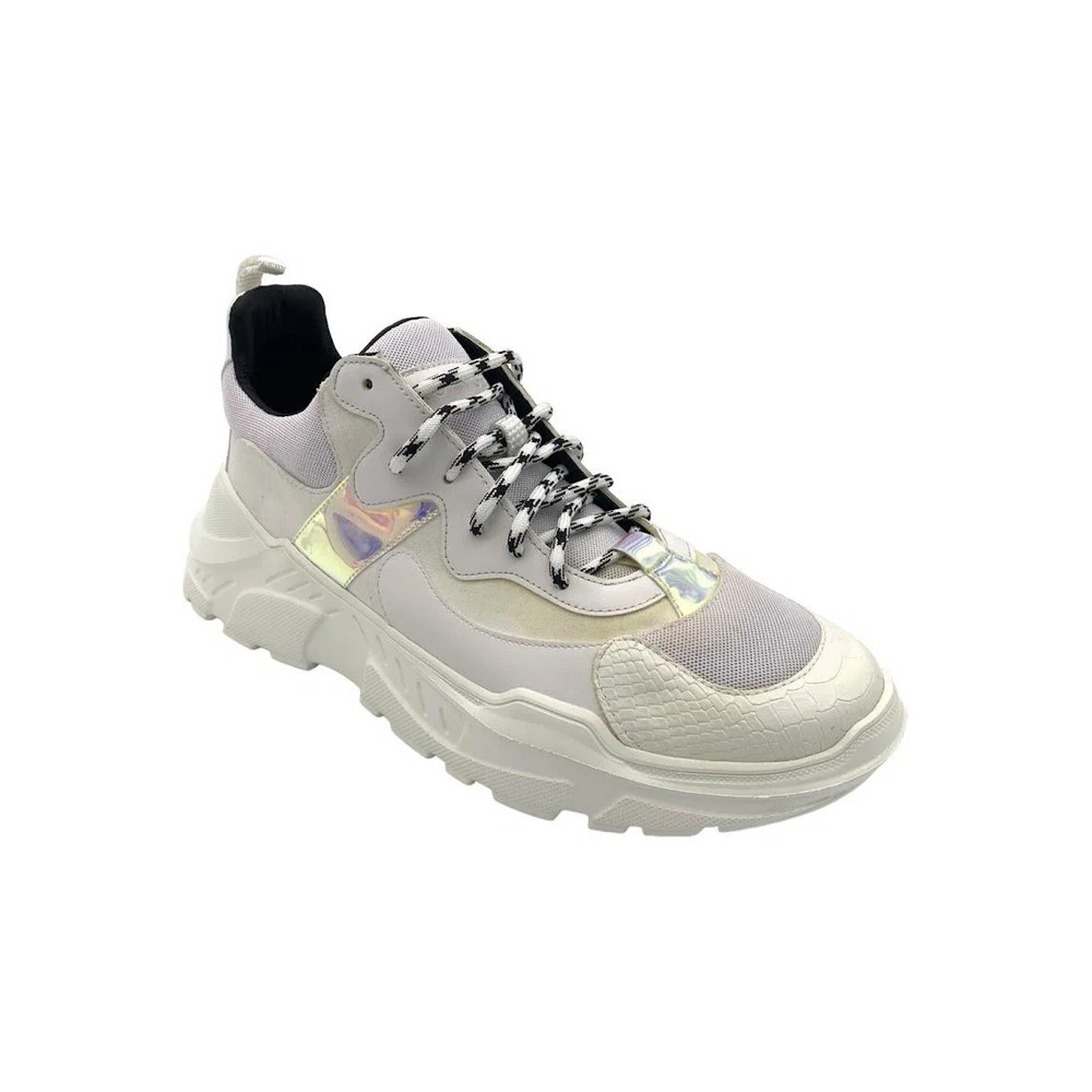 John Geiger Men's 003 Sneakers White/Pearl - Medium